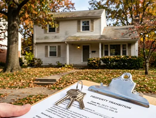 Older vacant inherited home in the Cincinnati metro area requiring maintenance and repairs.